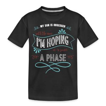 space ship spaceship humor colors birthday - Kinder Premium Bio T-Shirt - Schwarz - Vorne