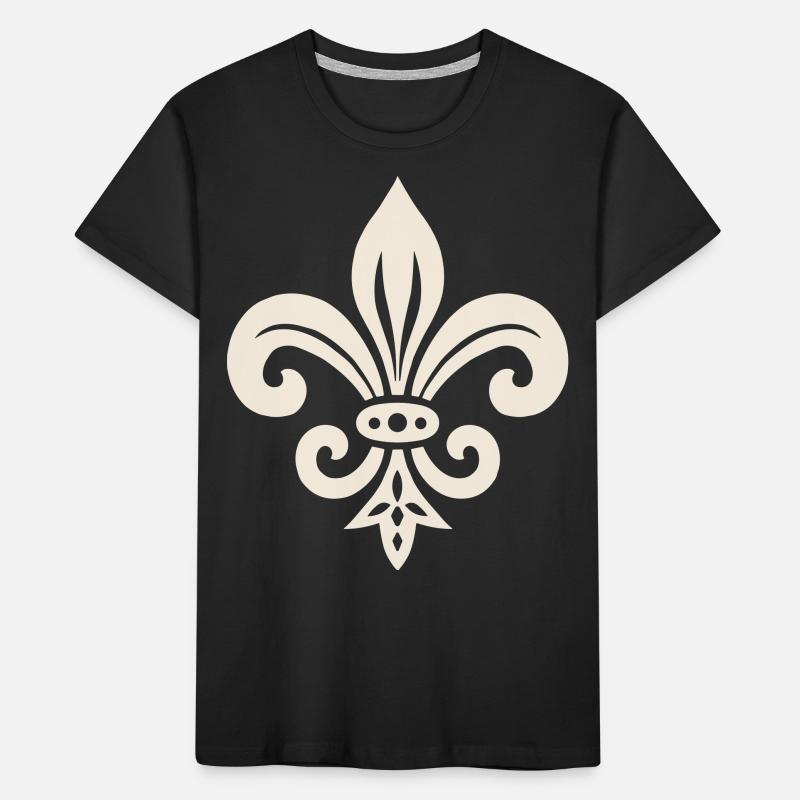 Simple Fleur de lis Design Kids' Premium Organic T-Shirt