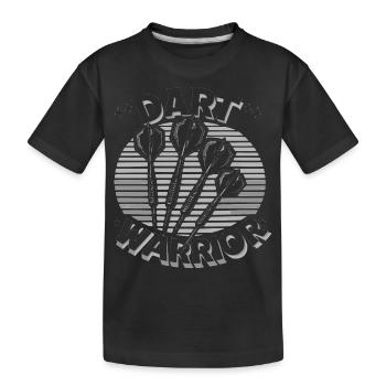 dart warrior - Kinder Premium Bio T-Shirt - Schwarz - Vorne