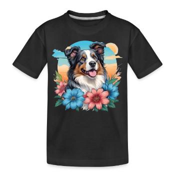 Berger australien - T-shirt bio Premium Enfant - noir - Devant