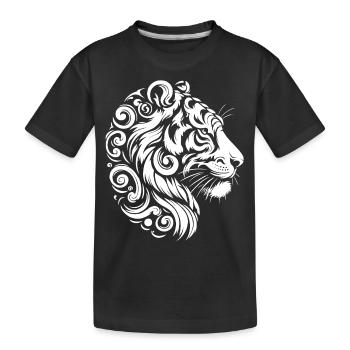 Style tribal du tigre - T-shirt bio Premium Enfant - noir - Devant