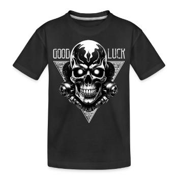 Bonne chance - T-shirt bio Premium Enfant - noir - Devant