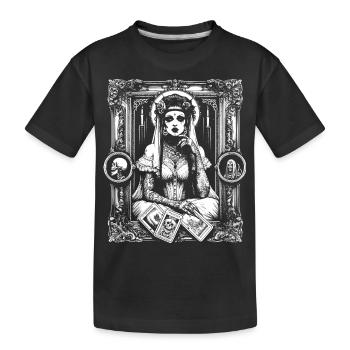 Viktorianisches Tarot-Diagramm - Kinder Premium Bio T-Shirt - Schwarz - Vorne