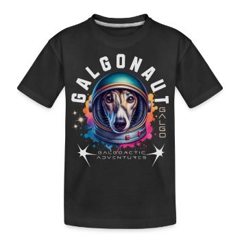 Conception de lévriers | Galgonaute - T-shirt bio Premium Enfant - noir - Devant