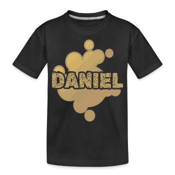 Daniel als Vorname - Kinder Premium Bio T-Shirt - Schwarz - Vorne