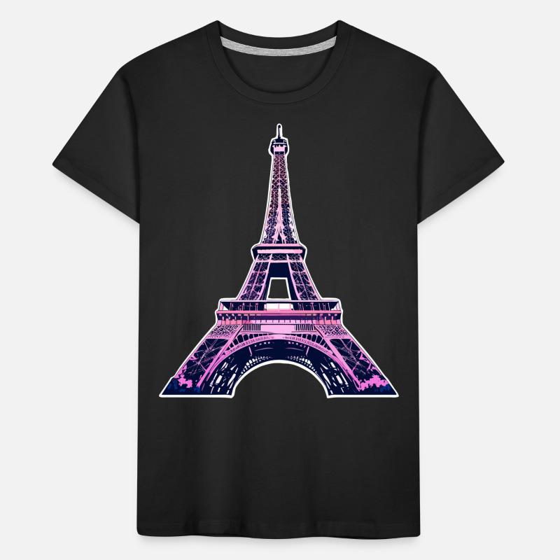 Eiffelturm #9 Kinder Premium Bio T-Shirt