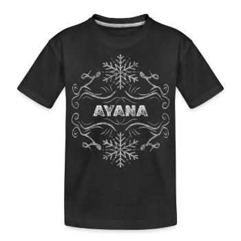 Wife Ayana - Kids' Premium Organic T-Shirt - black - Front