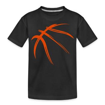Basketball Basketball Player Basketball Player 3x3 - Kids' Premium Organic T-Shirt - black - Front