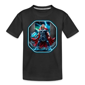 Thor, dieu du tonnerre - T-shirt bio Premium Enfant - noir - Devant