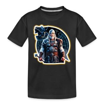 Odin, père de tous - T-shirt bio Premium Enfant - noir - Devant
