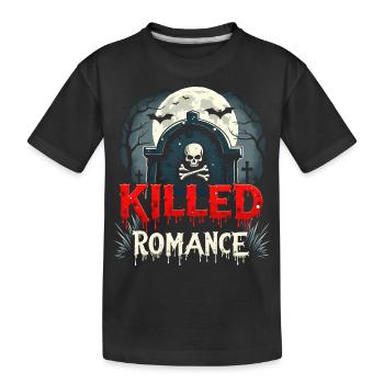 Social Media Killed the Romance - Kinder Premium Bio T-Shirt - Schwarz - Vorne