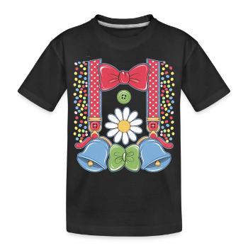 Costume de carnaval Femmes Hommes Clown Carnaval - T-shirt bio Premium Enfant - noir - Devant