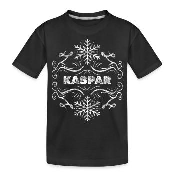 Kaspar d’hiver - T-shirt bio Premium Enfant - noir - Devant