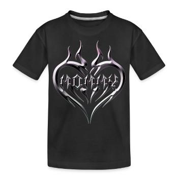 Tatouage de cœur tribal pour Emo et Goth - T-shirt bio Premium Enfant - noir - Devant