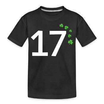 17 - Kinder Premium Bio T-Shirt - Schwarz - Vorne