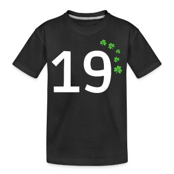 19 - Kids' Premium Organic T-Shirt - black - Front