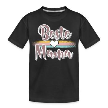 Mama - Kinder Premium Bio T-Shirt - Schwarz - Vorne