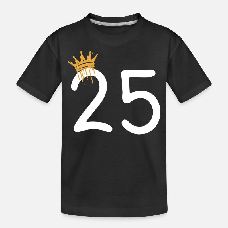 25 - Kinder Premium Bio T-Shirt - Schwarz