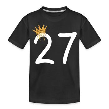 27 - T-shirt bio Premium Enfant - noir - Devant