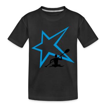 Kanu Stern - Kinder Premium Bio T-Shirt - Schwarz - Vorne
