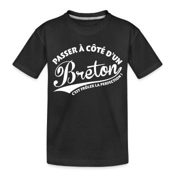 Breton Perfection - T-shirt bio Premium Enfant - noir - Devant
