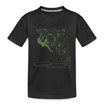 Bouldering de la passion - T-shirt bio Premium Enfant - noir - Devant