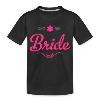 braut - Kinder Premium Bio T-Shirt - Schwarz - Vorne