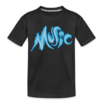Music - Kinder Premium Bio T-Shirt - Schwarz - Vorne