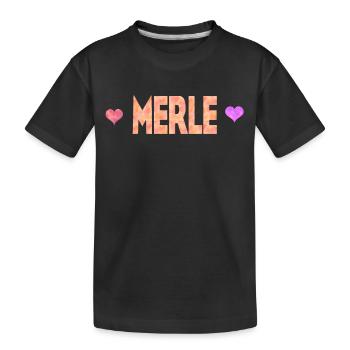 Merle - T-shirt bio Premium Enfant - noir - Devant