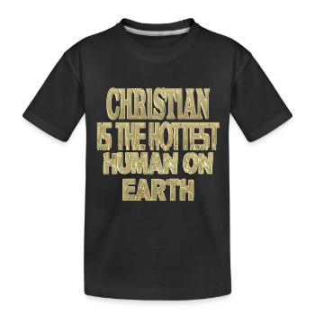 chrétien - T-shirt bio Premium Enfant - noir - Devant