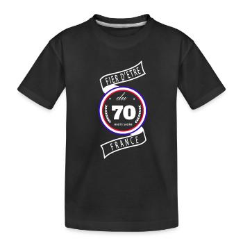 Fier D'être Du 70 Haute-Saône France - T-shirt bio Premium Enfant - noir - Devant