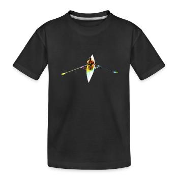 Rameurs colorés - T-shirt bio Premium Enfant - noir - Devant