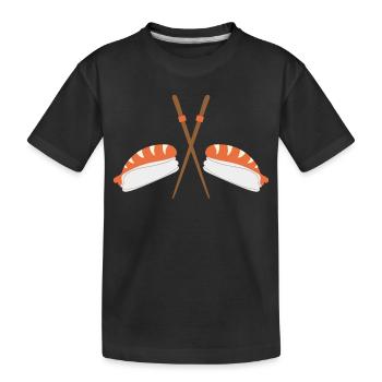 Sushi - Kinder Premium Bio T-Shirt - Schwarz - Vorne