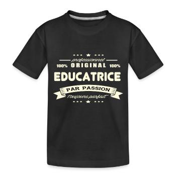 Educatrice Original - T-shirt bio Premium Enfant - noir - Devant