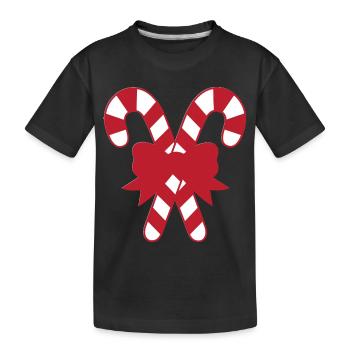 Zuckerstange - Kinder Premium Bio T-Shirt - Schwarz - Vorne