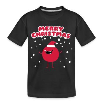 Funny Santa Claus - Merry Christmas - T-shirt bio Premium Enfant - noir - Devant