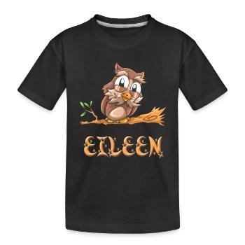 Owl Eileen - T-shirt bio Premium Enfant - noir - Devant