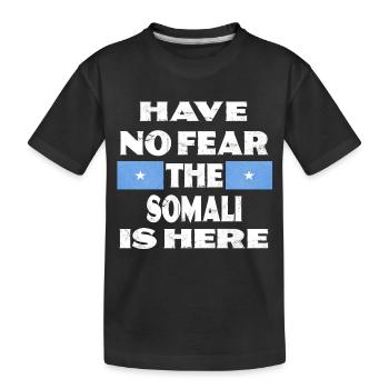 Ne vous inquiétez pas, land party est ici Somalie - T-shirt bio Premium Enfant - noir - Devant
