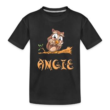 Hibou Angie - T-shirt bio Premium Enfant - noir - Devant