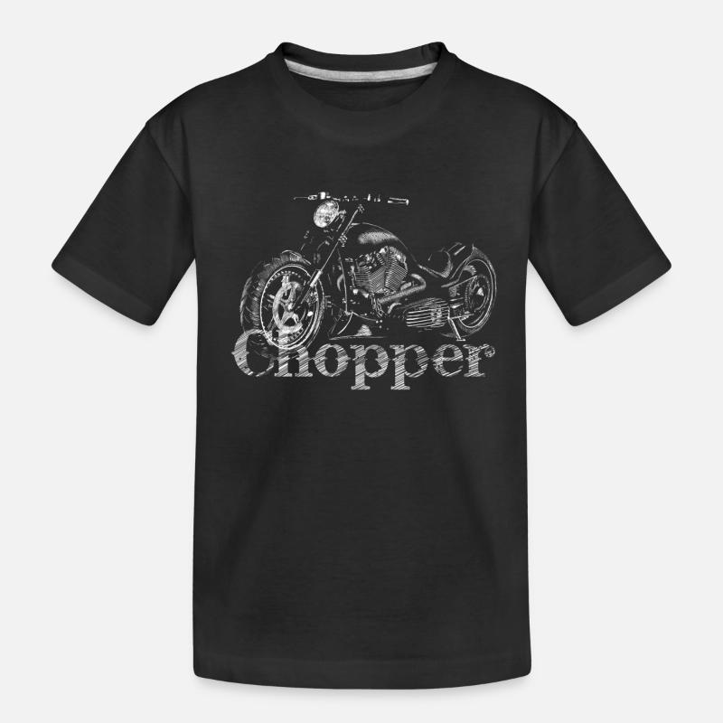 chopper - Kinder Premium Bio T-Shirt - Schwarz