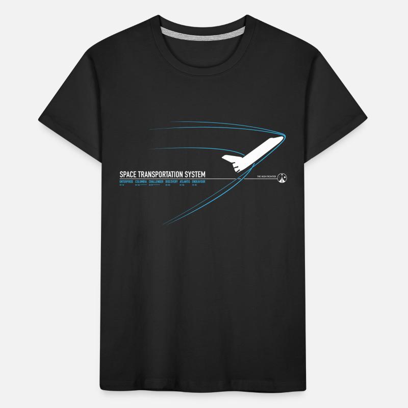 Navette spatiale (impression bleue) T-shirt bio Premium Enfant