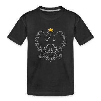 Pologne Pologne Armoiries polonais Aigle du patriotisme - T-shirt bio Premium Enfant - noir - Devant