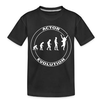 Evolution acteur acteur Hollywood drôle - T-shirt bio Premium Enfant - noir - Devant