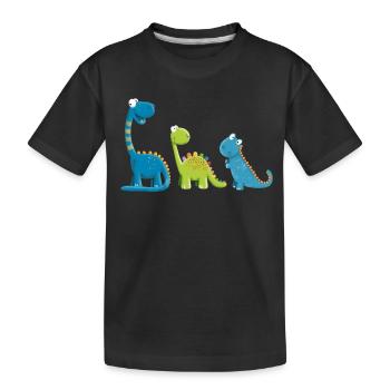 Drôle De Dinosaure Espèces I Dino Enfants Cadeau - T-shirt bio Premium Enfant - noir - Devant