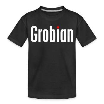 Grobian - Kinder Premium Bio T-Shirt - Schwarz - Vorne