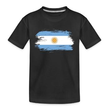 Argentine drapeau / cadeau Amérique du Sud Cordoba - T-shirt bio Premium Enfant - noir - Devant