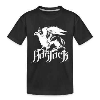 Rostock Greif - Kinder Premium Bio T-Shirt - Schwarz - Vorne