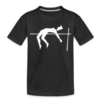 Hochsprung - Kinder Premium Bio T-Shirt - Schwarz - Vorne