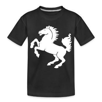 Stuttgart - Stuttgarter Ross - Kinder Premium Bio T-Shirt - Schwarz - Vorne