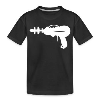 à faisceau - Pistolet laser - Laser - T-shirt bio Premium Enfant - noir - Devant